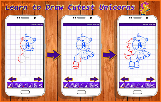 Learn to Draw Cutest Unicorns screenshot