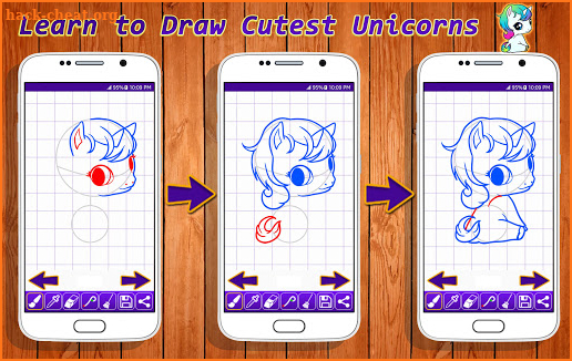 Learn to Draw Cutest Unicorns screenshot