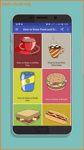 Learn to Draw Foods and Drinks screenshot