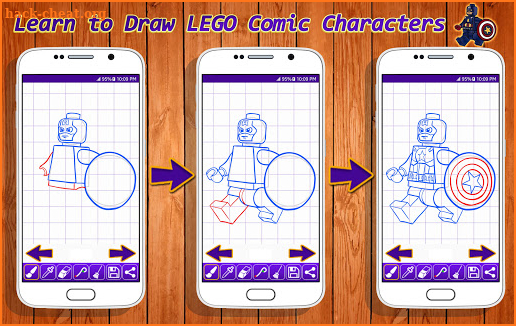 Learn to Draw Lego Comic Characters screenshot