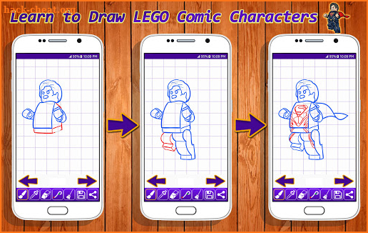 Learn to Draw Lego Comic Characters screenshot