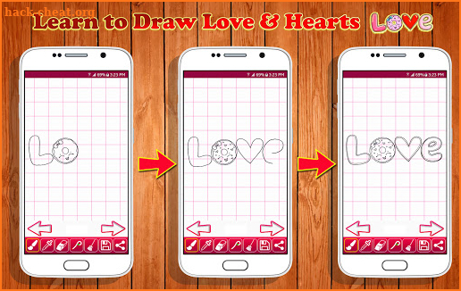 Learn to Draw Love & Hearts screenshot