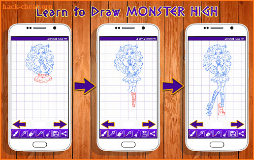 Learn to Draw Monster High Characters screenshot