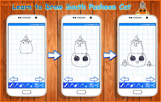 Learn to Draw Pusheen Cat Characters screenshot