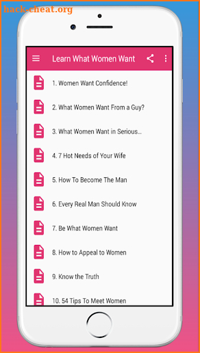Learn What Women Want screenshot
