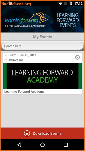 LearnFwd Events screenshot