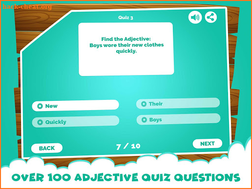 Learning Adjectives Quiz Games screenshot