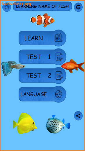 Learning Name Of Fishes - practice, test, sound screenshot