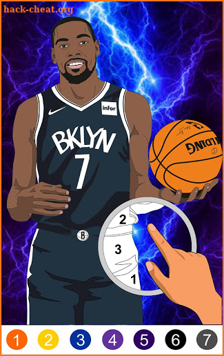 Lebron Coloring basketball screenshot