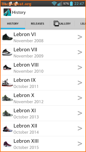 Lebron James Shoes - Releases screenshot