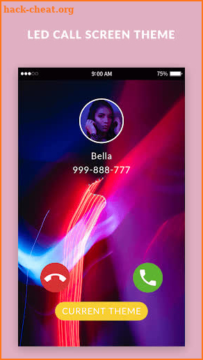 LED Call Screen Theme screenshot