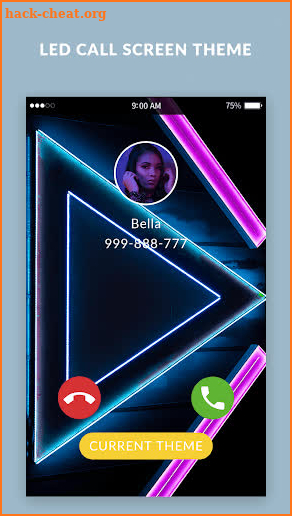 LED Call Screen Theme screenshot