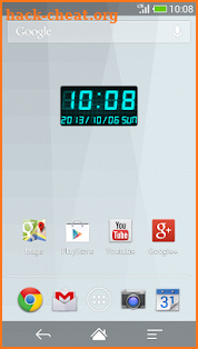 LED clock widget C-Me Clock screenshot