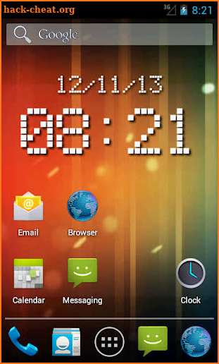 LED clock widget free screenshot