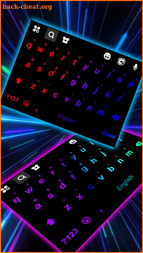 LED Colors Keyboard Background screenshot