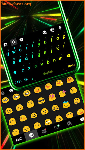 LED Colors Keyboard Background screenshot