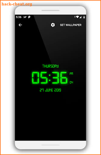 LED Digital Clock Live Wallpaper screenshot
