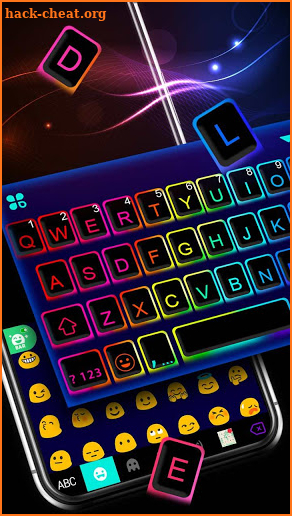 Led Neon Color Keyboard Theme screenshot