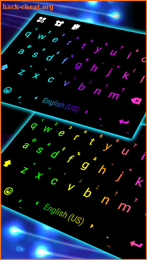 LED Pastel Keyboard Background screenshot