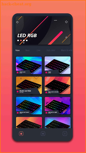 LedKey - RGB Keyboard Lighting & Emoji Keyboard screenshot