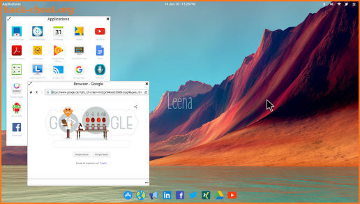 Leena Desktop UI (Multiwindow) screenshot