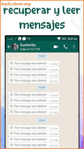 leer mensajes y conversaciones borradas screenshot