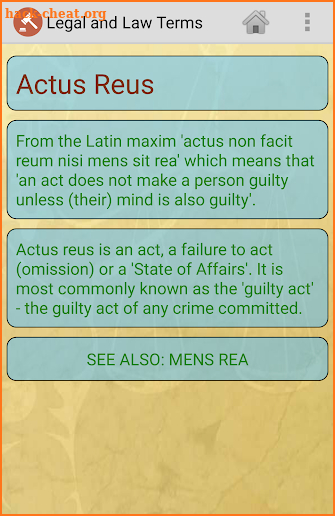 Legal and Law Terms screenshot