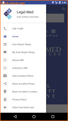 Legal Med Auto Safety Assistant screenshot