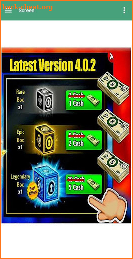 legendary box with 5 cash screenshot