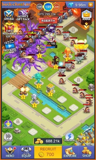 Legendary Heroes TD:Tower Defense Strategy Games screenshot