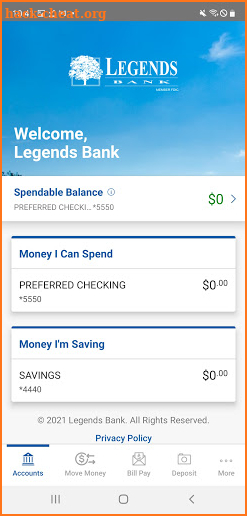 Legends Bank screenshot