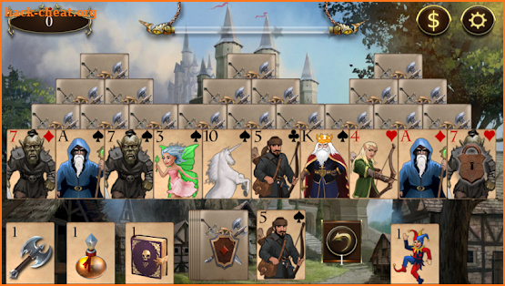 Legends of Solitaire Curse of the Dragons TriPeaks screenshot