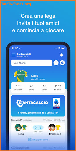 Leghe Fantacalcio ® Serie A TIM screenshot