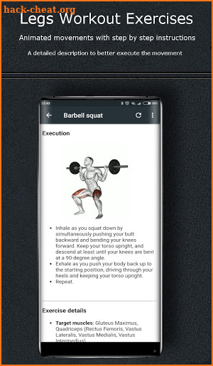 Legs Workout Exercises screenshot
