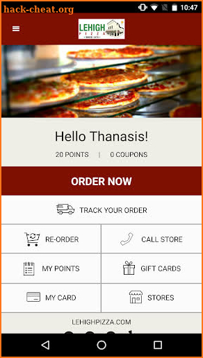 Lehigh Pizza screenshot