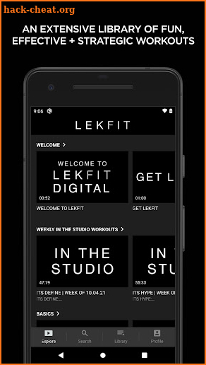 LEKFIT digital screenshot