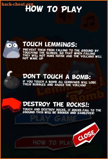 Lemmings Bomb screenshot