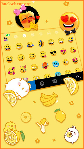 Lemon Bunny Gravity Themes screenshot