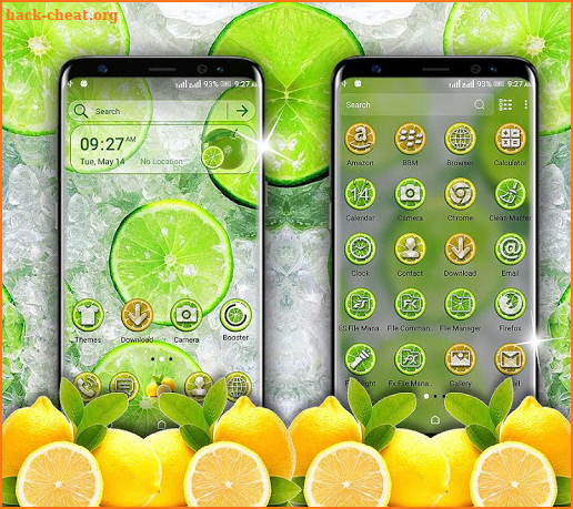 Lemon Launcher Theme screenshot