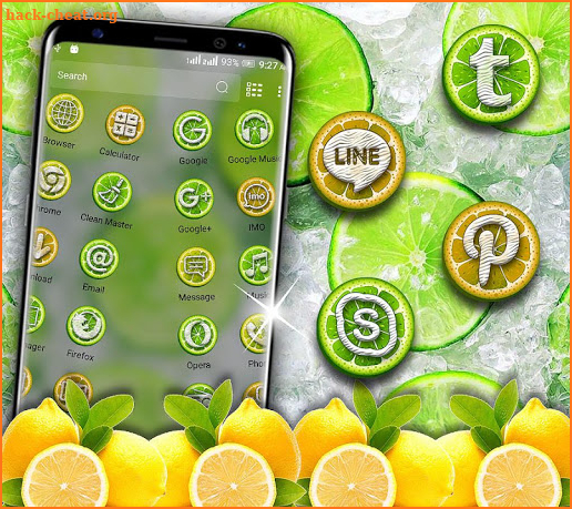 Lemon Launcher Theme screenshot