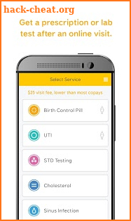 Lemonaid: same day online care screenshot