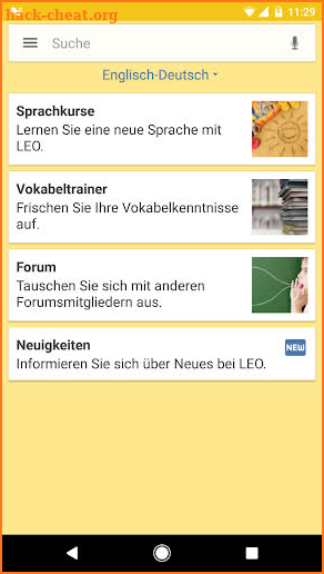 LEO dictionary screenshot