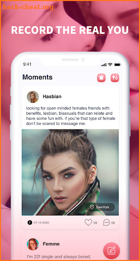 Lesbian Meet & Dating App Lesy screenshot