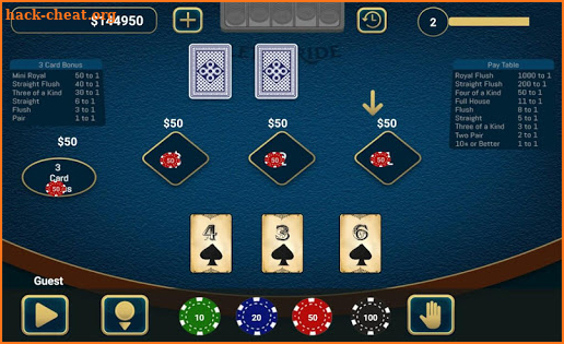 Let It Ride Poker screenshot
