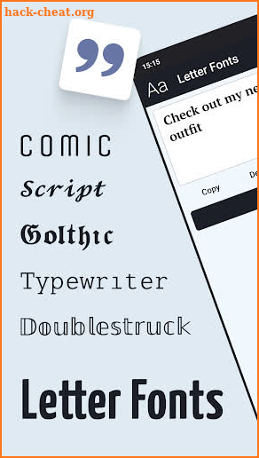 Letter Fonts - Stylish Text screenshot
