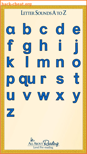 Letter Sounds A to Z screenshot