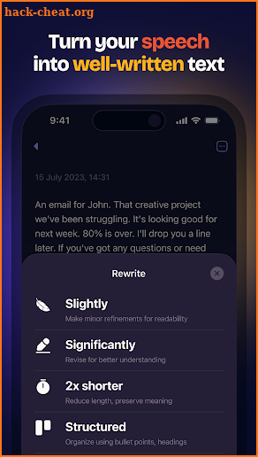 Letterly: Write by Voice & AI screenshot