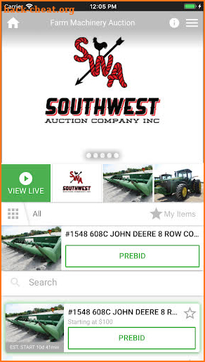 LEVEL Auctions screenshot