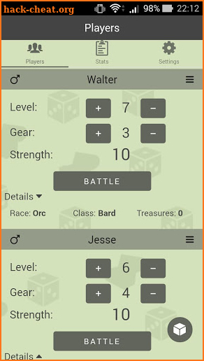 Level Counter for Munchkin screenshot