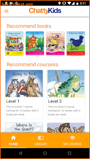Leveled book library for kids learning to read screenshot